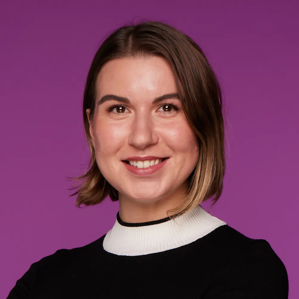 Ein Porträtfoto von Olga Kosik.
