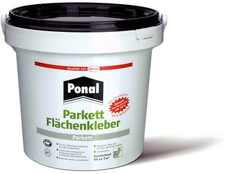 Vollflächige Verklebung von Fertigparkett mit Ponal Parkett Flächenkleber