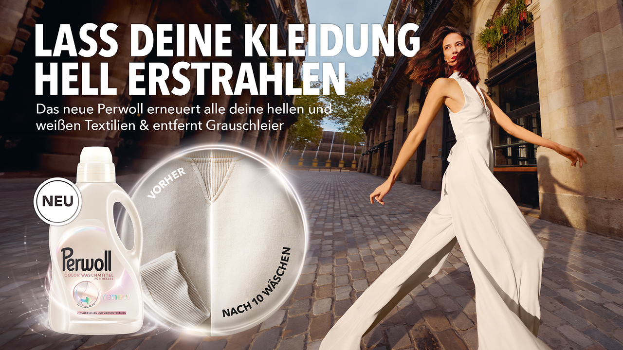 Perwoll bringt das weltweit erste Color Waschmittel speziell für alle hellen Farben auf den Markt