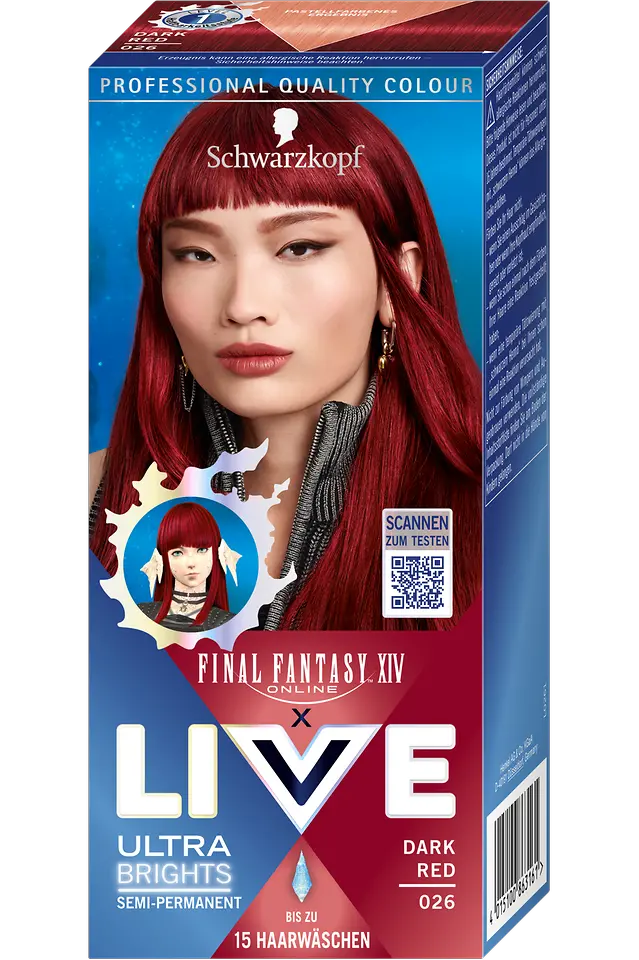 
LIVE x Final Fantasy XIV Ultra Brights 026 Dark Red