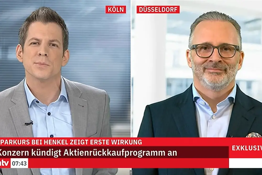 2025-03-11 Henkel-CEO Carsten Knobel im Interview mit N-TV