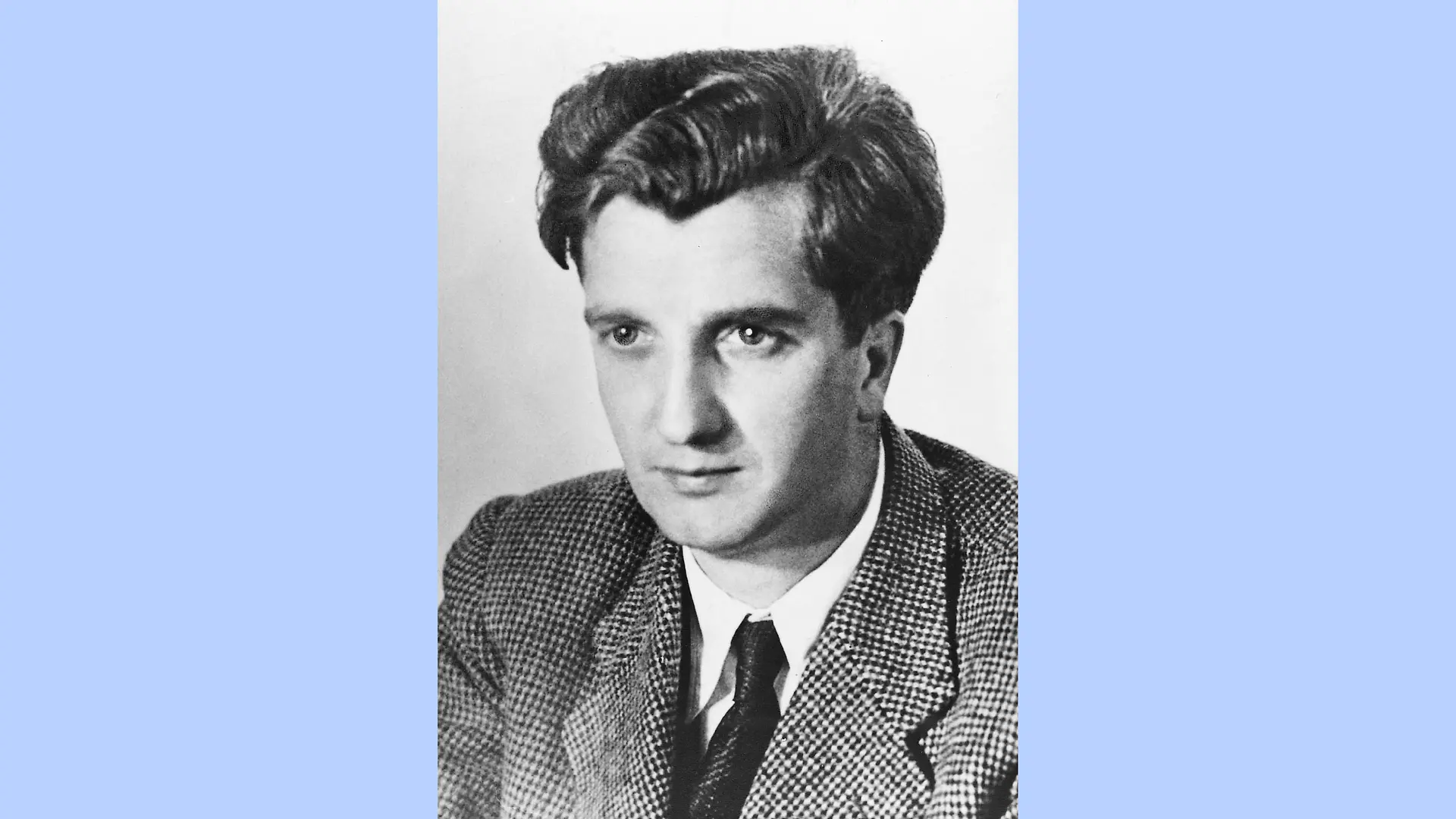 Schwarz-weiß Fotoportrait von Dr. Konrad Henkel.