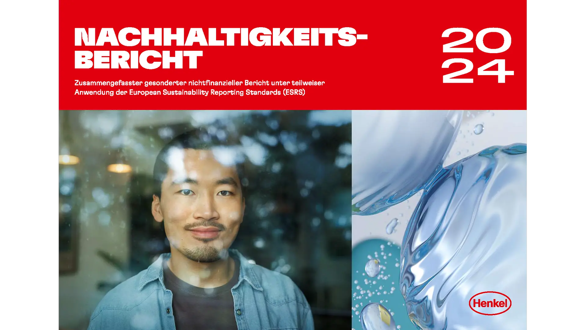Das Cover des Henkel-Nachhaltigkeitsberichts von 2024.