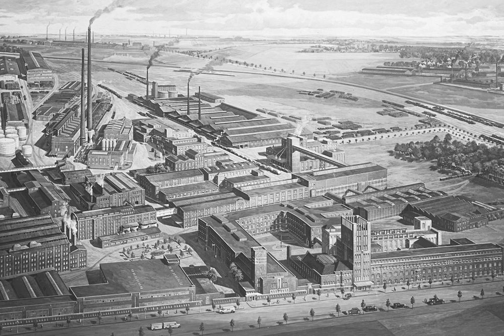 Luftaufnahme Werksgelände Holthausen 1932