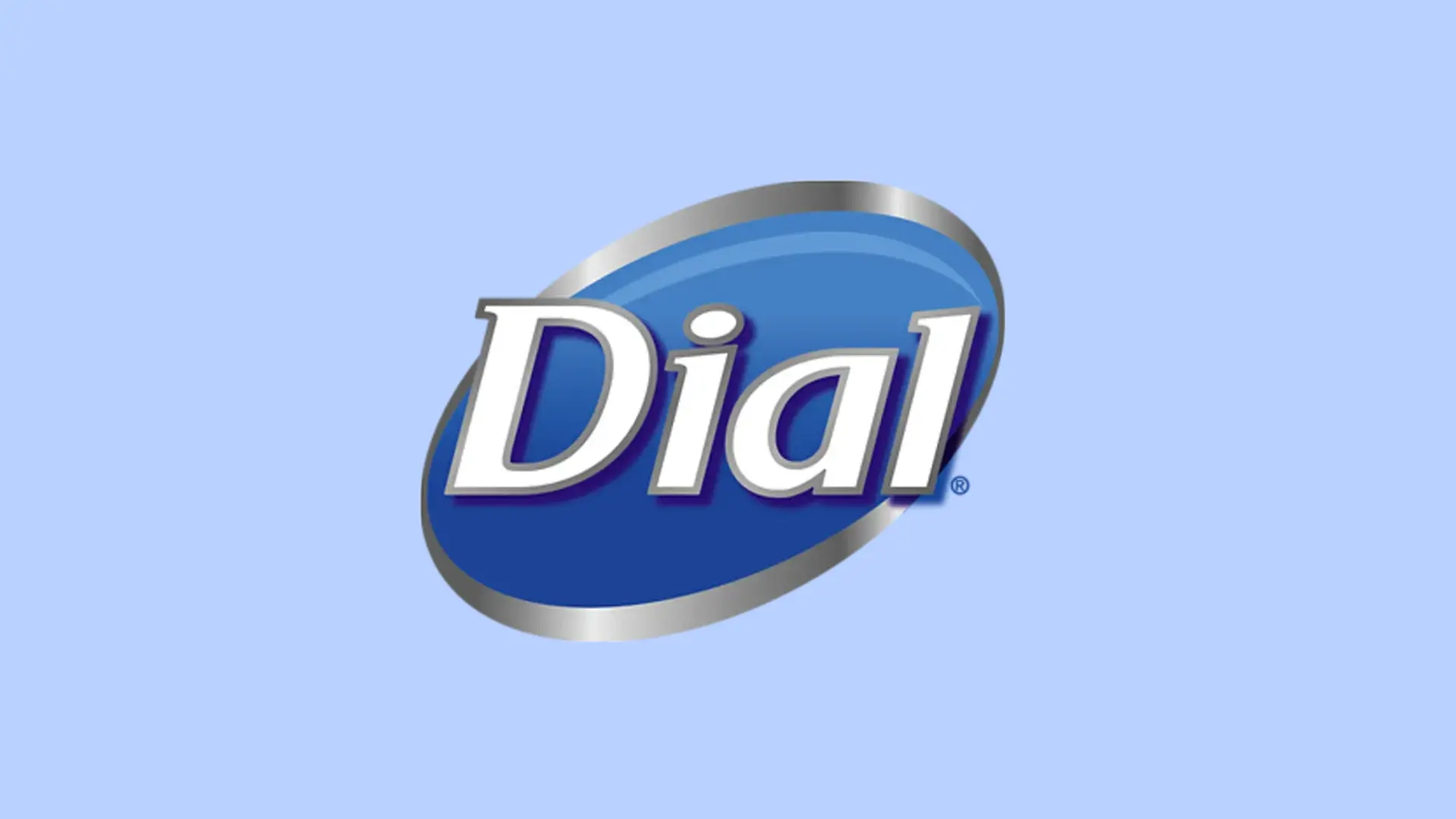 Das blau-weiß-silberne-Dial-Logo auf hellblauem Hintergrund.