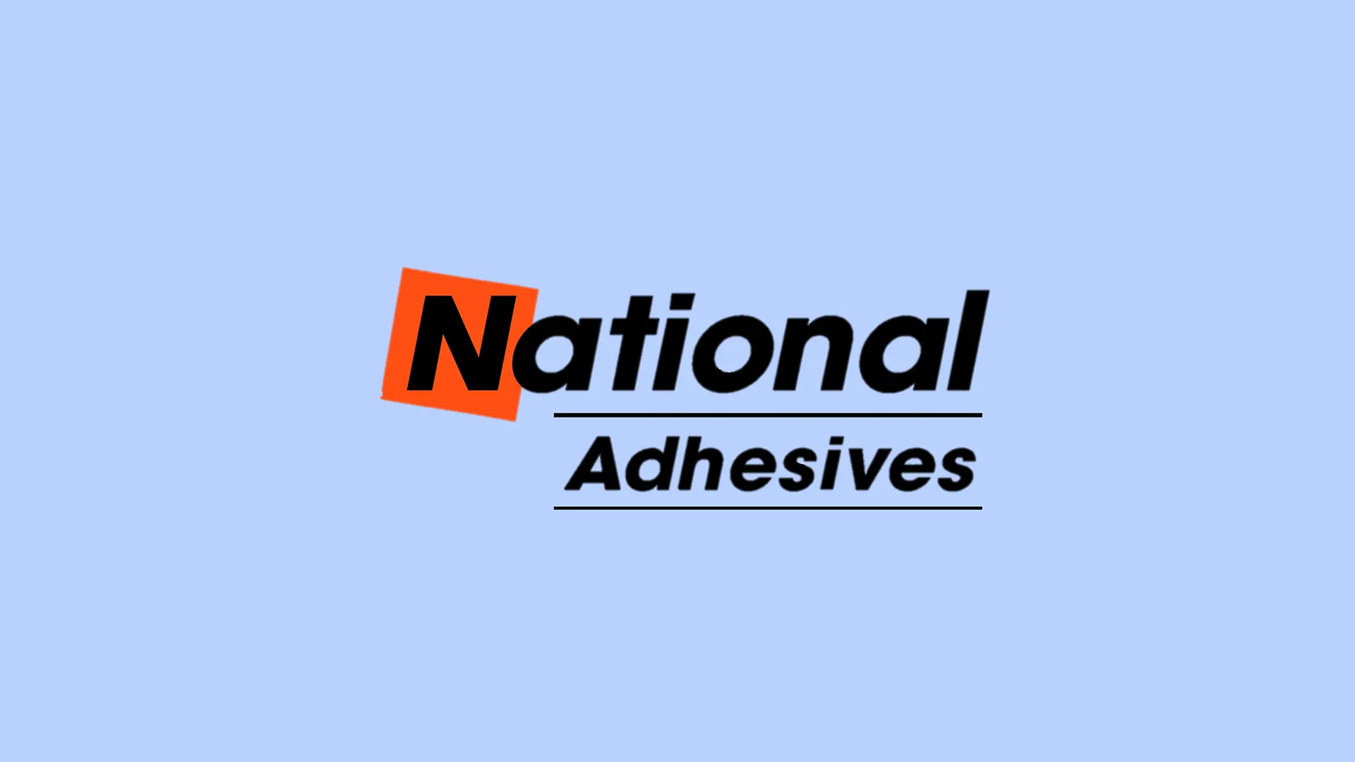 Das Logo von National Starch auf blauem Hintergrund.