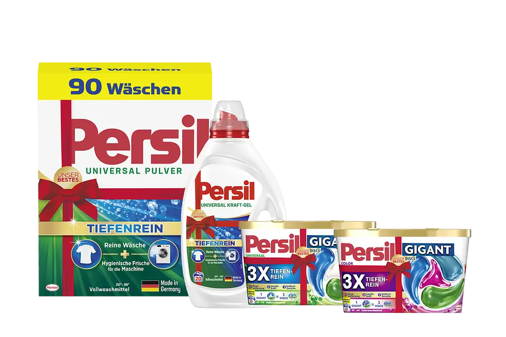 Persil erstrahlt in ikonischem Design mit roter Schleife 