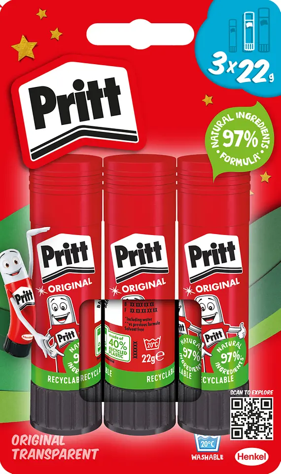 
Pritt präsentiert neues Verpackungsdesign für optimales Konsumentenerlebnis und noch mehr Nachhaltigkeit.