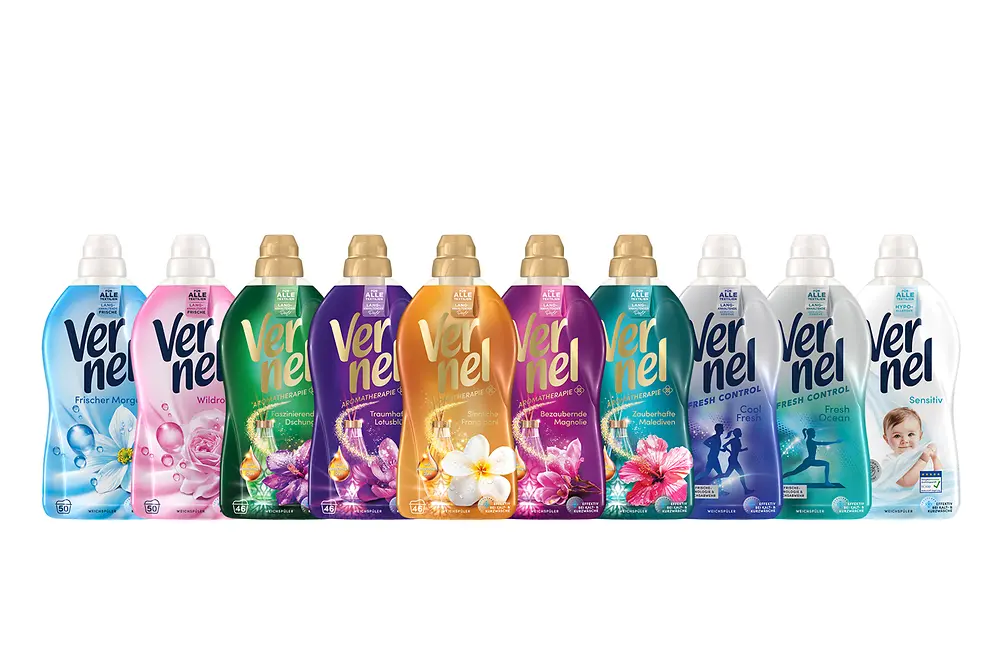 Vernel Weichspüler Aromatherapie, Classic, Fresh Control und Sensitiv 