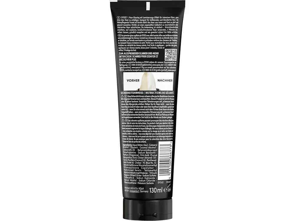 
Syoss Color Glaze Platin Blond