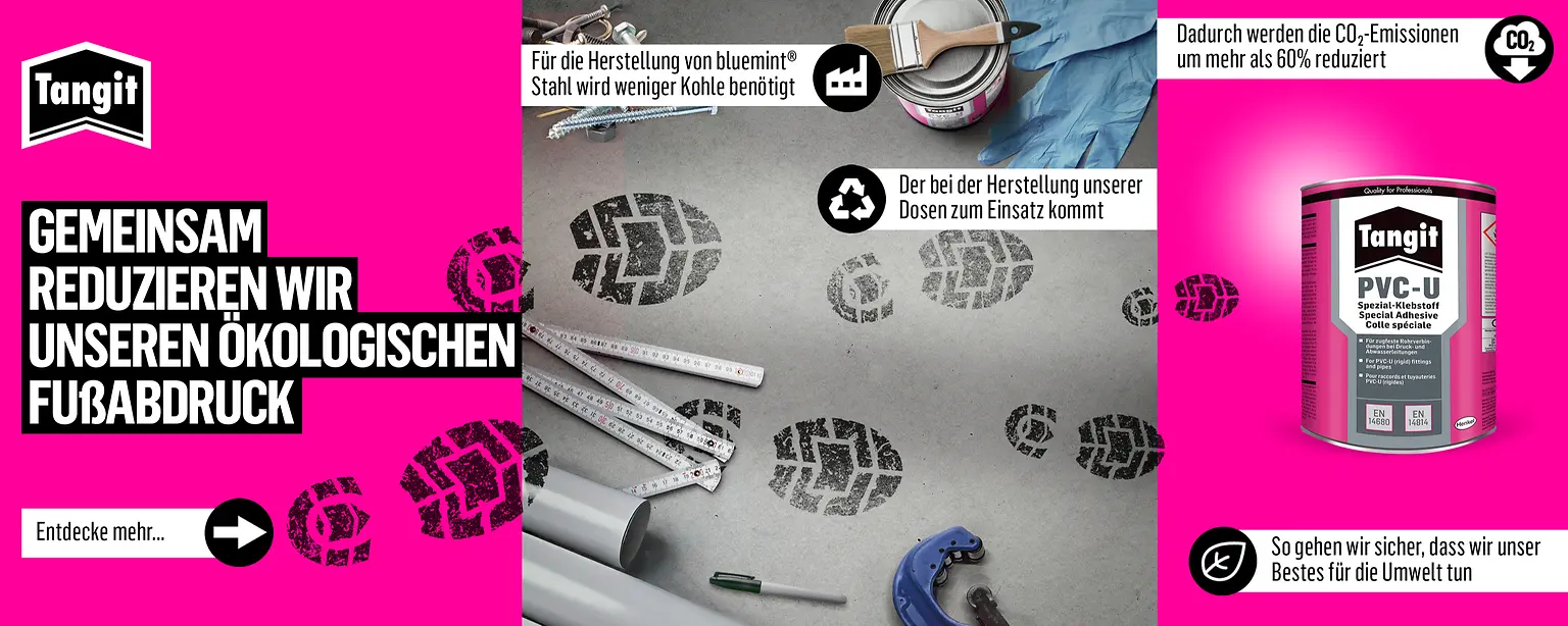 
Henkel bringt neue Weißblech-Klebstoffverpackung auf Basis von CO2-reduziertem Stahl auf den Markt – insbesondere für professionelle Handwerker unter der bekannten Marke Tangit.
