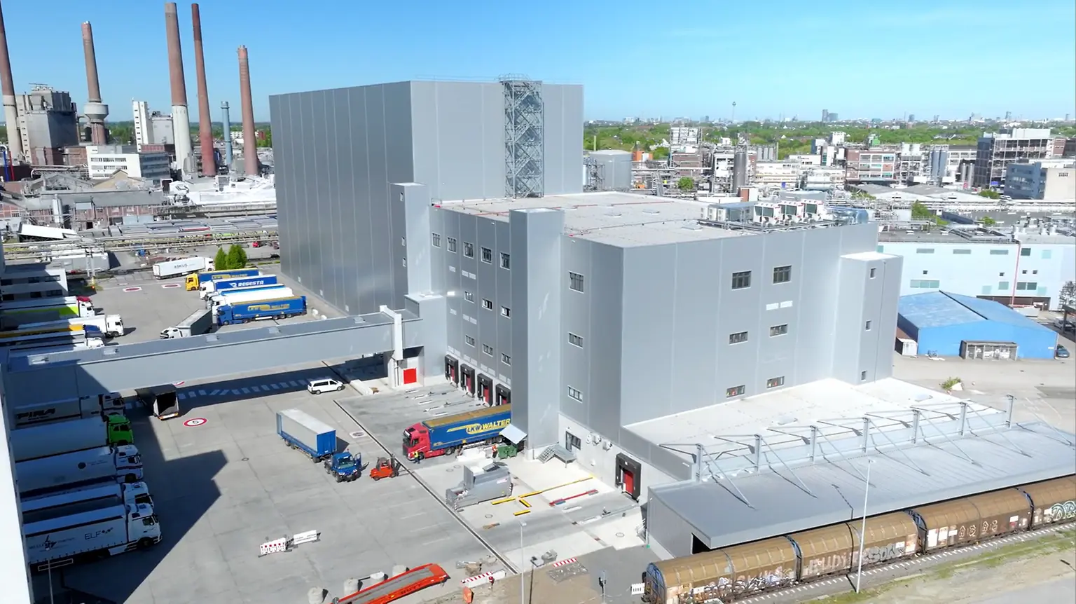 
Durch die Erweiterung entsteht ein zusammenhängendes Logistikzentrum.
