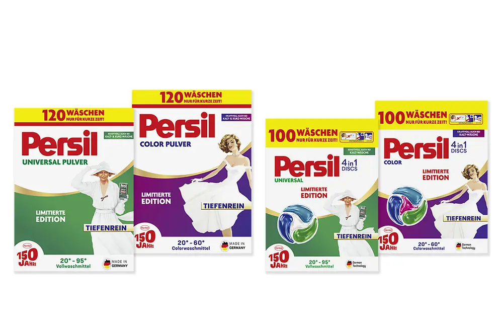 Limitierte Jubiläumseditionen von Persil 