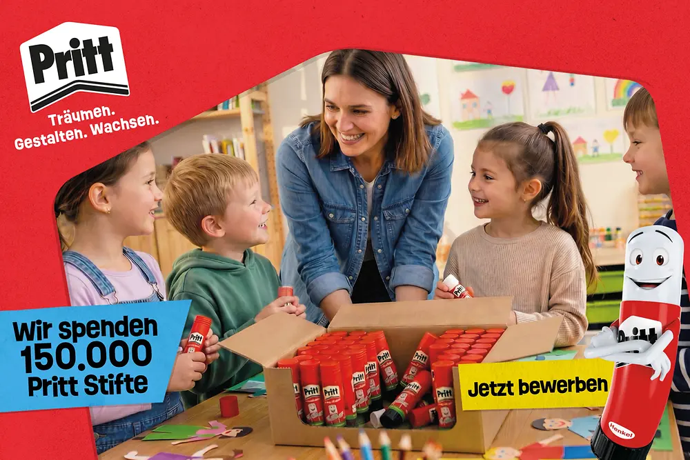 
Unter dem Motto ‚150 Jahre Henkel – 150.000 kreative Chancen‘ richtet das Unternehmen den Fokus auf spendenberechtigte Einrichtungen in Düsseldorf und in der näheren Umgebung.