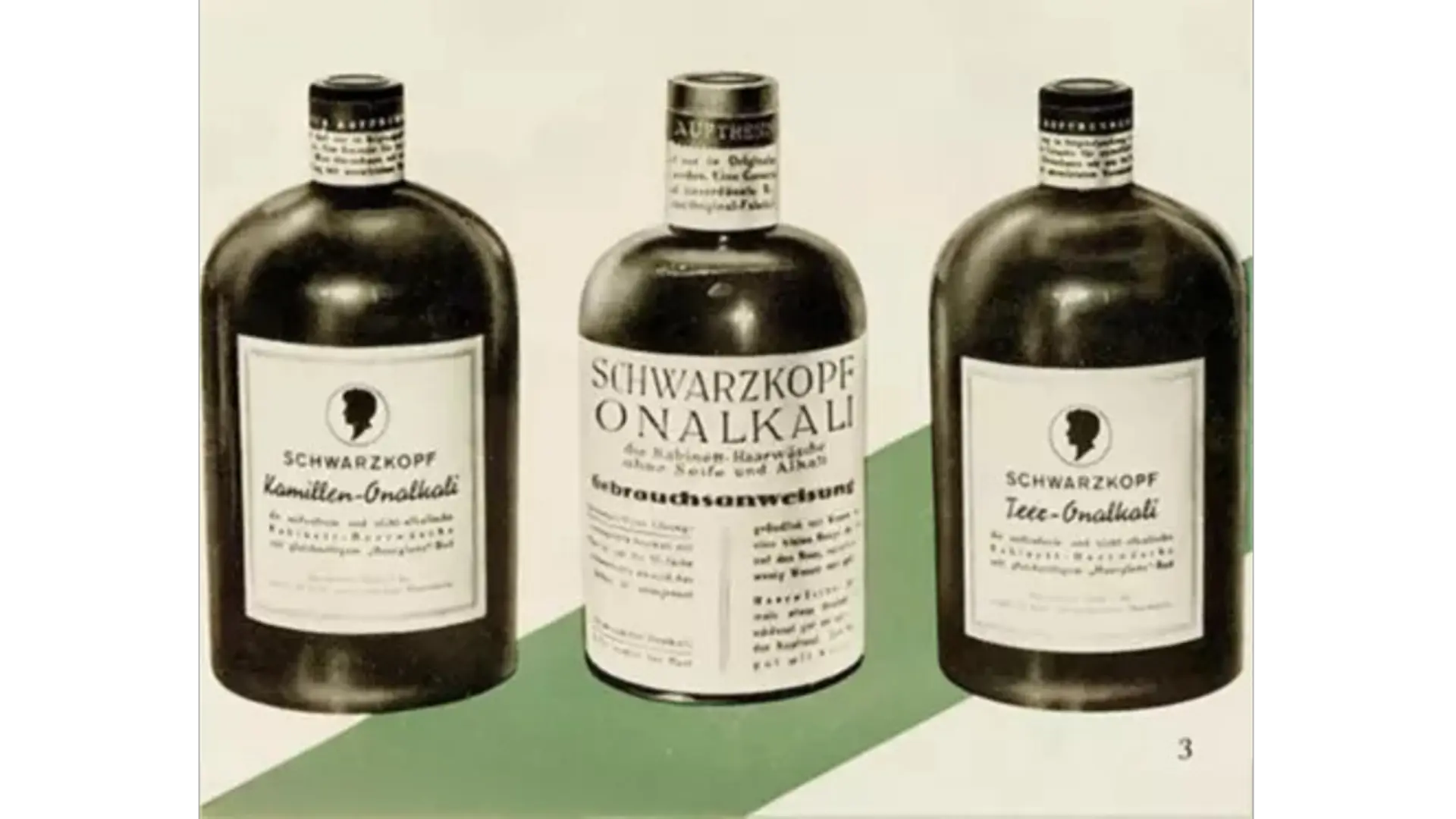 Schwarzkopf-Produkte, darunter das seifenfreie Shampoo Onalkali.