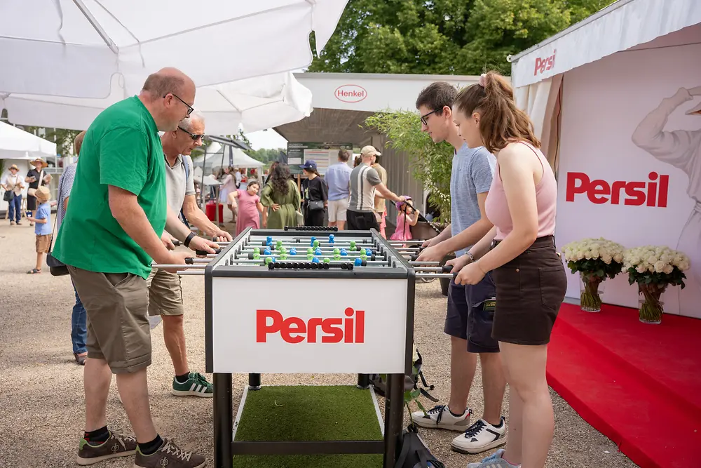 
Für Spaß und Bewegung sorgte auch ein Tischkicker von Persil.