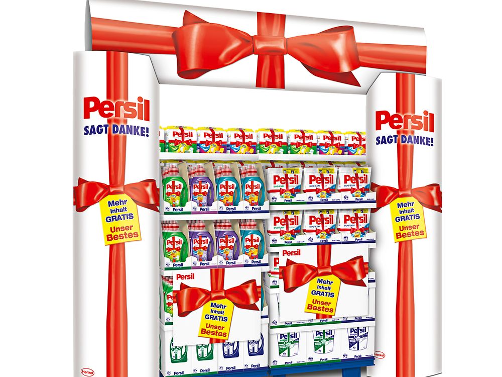 Im Rahmen der beliebten Promotion-Aktion „Unser Bestes“ sind ausgewählte Persil-Produkte von Oktober bis Dezember wieder mit mehr Inhalt im Handel erhältlich.
