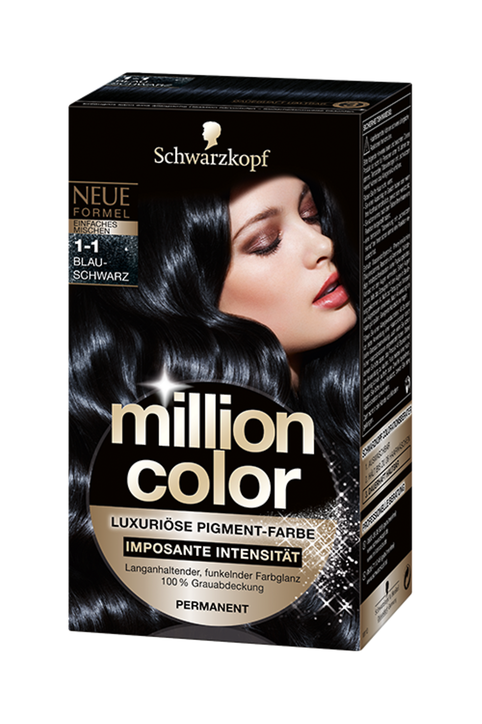 Million Color 1-1 Blau-Schwarz