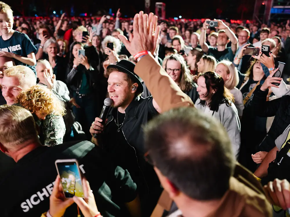 
Mit seinem Konzert sorgte Johannes Oerding für einen musikalischen Höhepunkt des Henkel-Festivals.