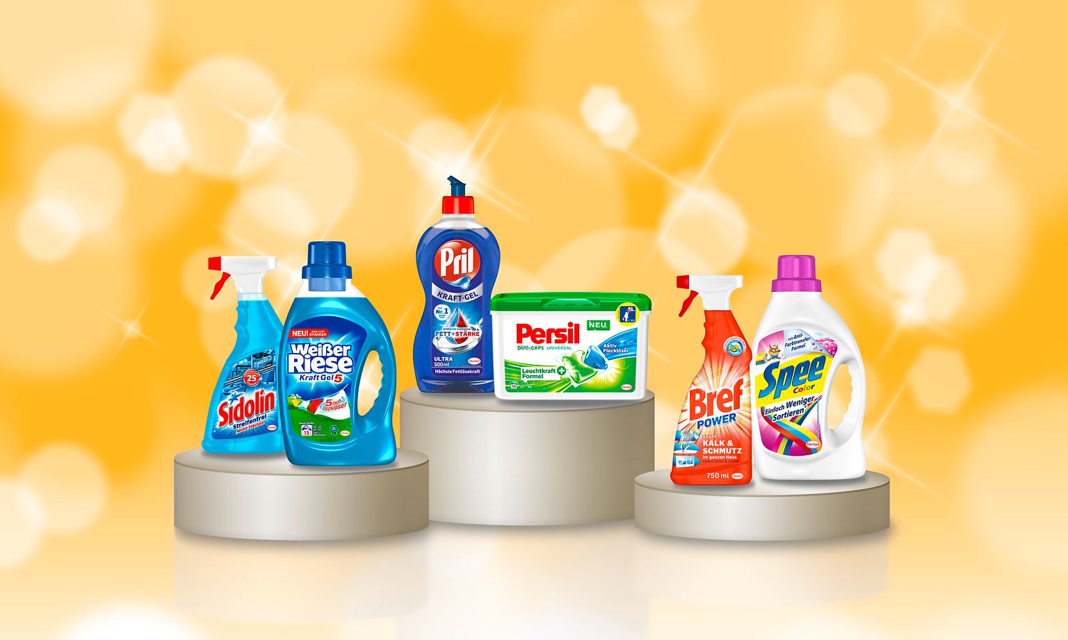 Gleich sechs Wasch- und Reinigungsmittel von Henkel wurden von Verbrauchern mit dem begehrten Titel „Produkt des Jahres 2015“ ausgezeichnet.