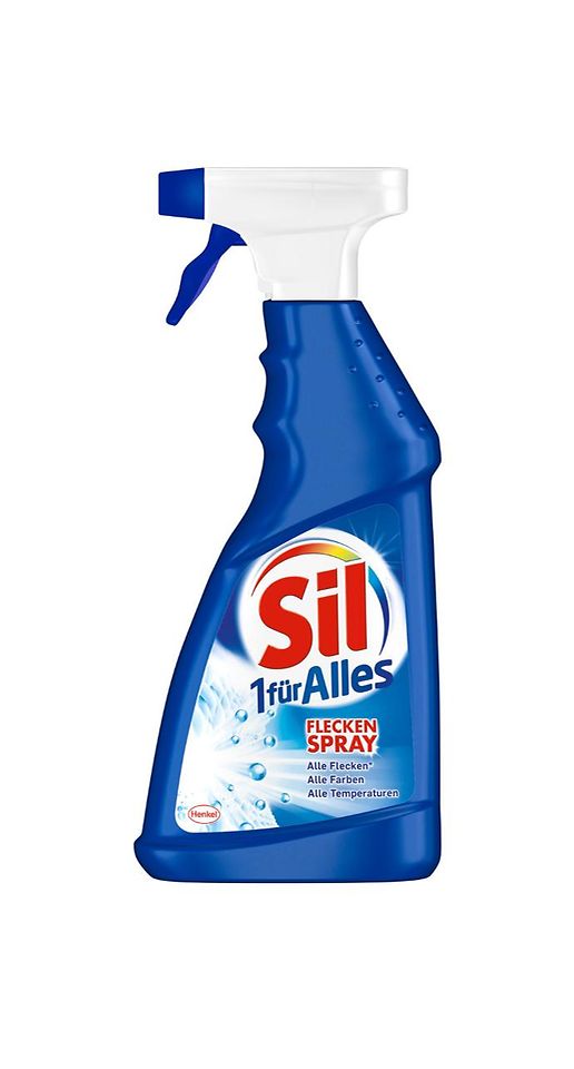 Sil 1-für-Alles Flecken-Spray ist ein vielseitiger Universal-Fleckentferner zur gezielten Vorbehandlung von Textilien