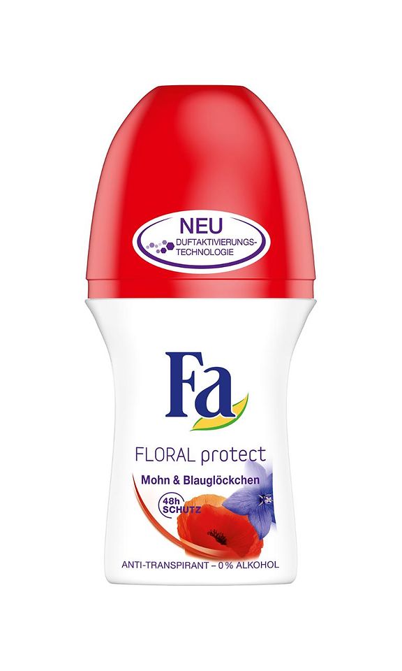 Fa Floral Protect Mohn & Blauglöckchen Roll-On