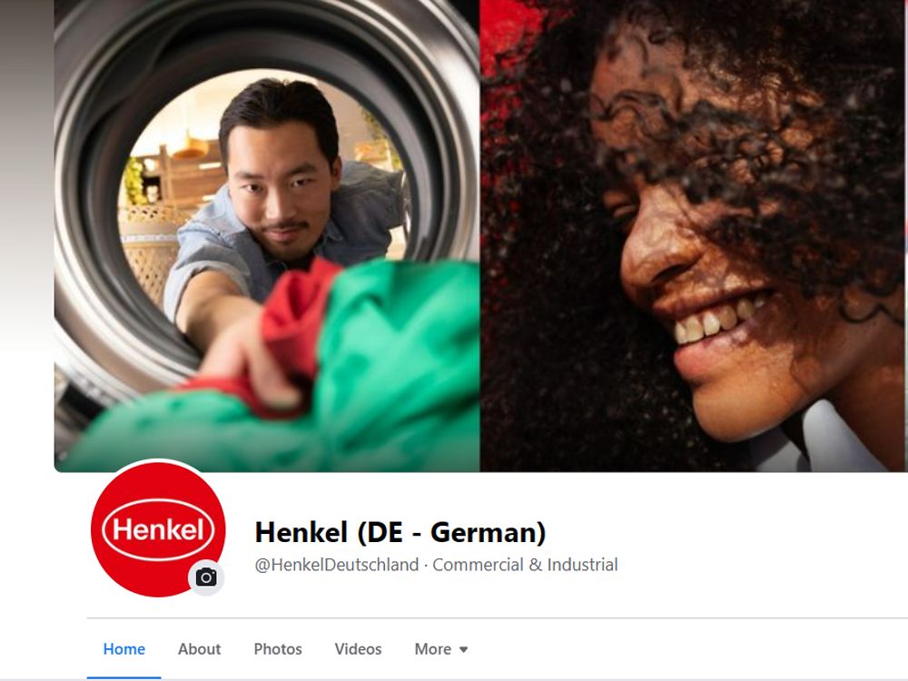Henkel Deutschland Facebook Screen