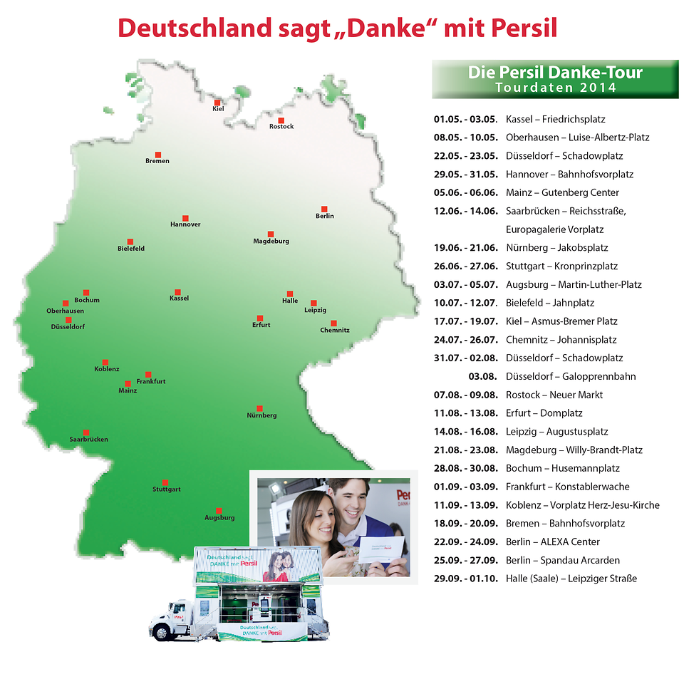 Persil Danke-Tour Plan