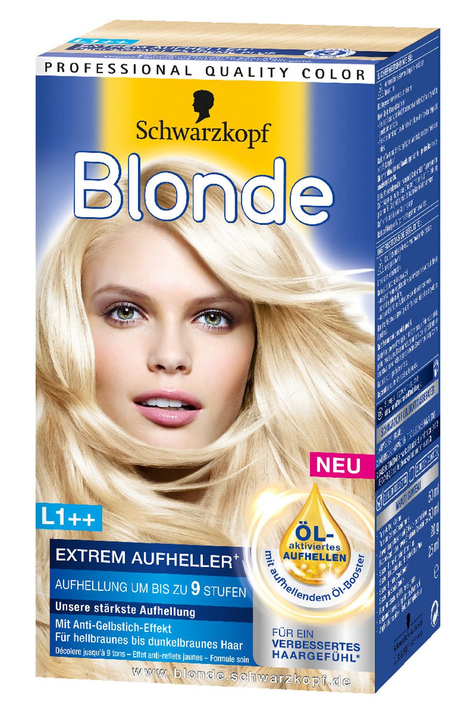 Blonde L1++ Extrem Aufheller für hellbraunes bis dunkelbraunes Haar um bis zu 9 Stufen