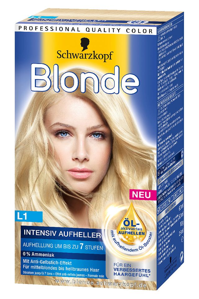 Blonde L1 Intensiv Aufheller für mittelblondes bis hellbraunes Haar um bis zu 7 Stufen