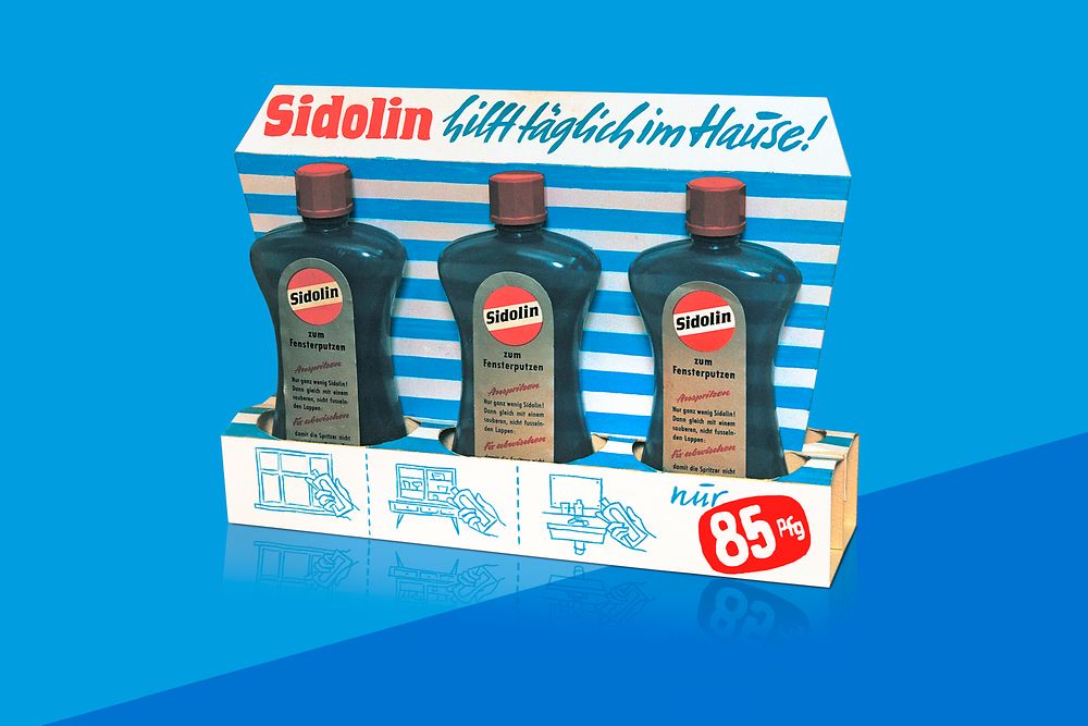 60 Jahre Sidolin: 1955 kommt der Fensterreiniger auf den Markt 