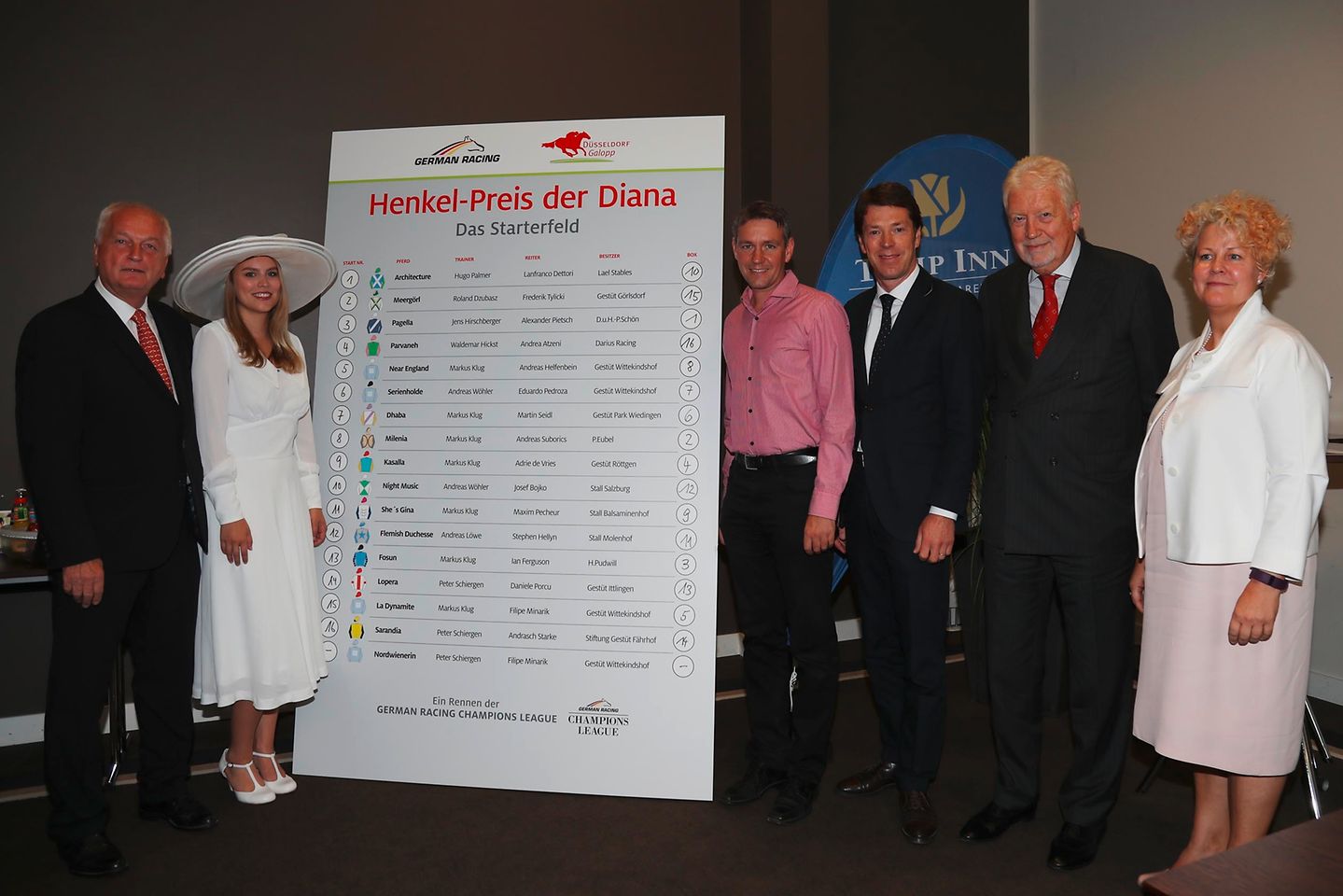 Auslosung der Startboxen im Tulip In-Hotel