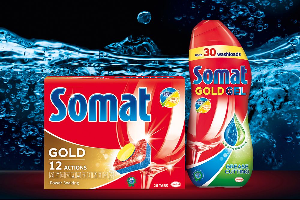 
Innovationen Q2/2016: Somat phosphatfrei, das erste Maschinengeschirrspülmittel von Henkel ohne Phosphate, wurde in Deutschland sowie über 20 weiteren Ländern in West- und Osteuropa eingeführt.