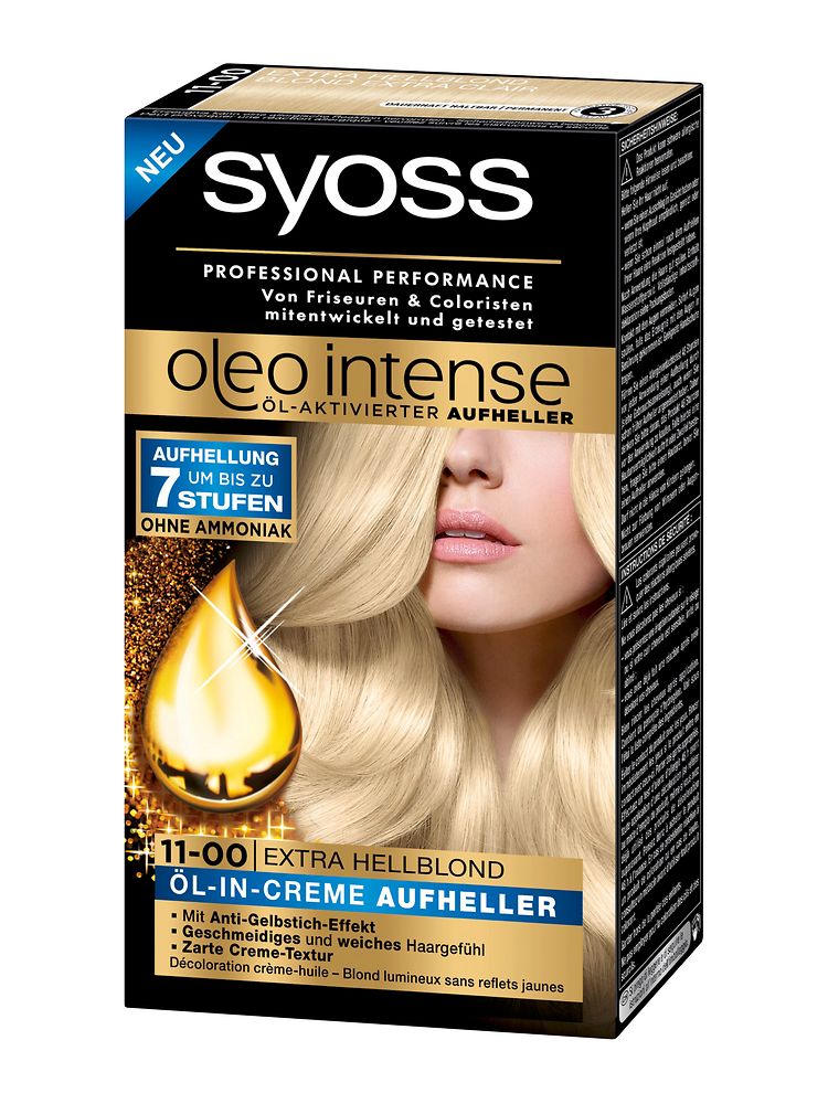 Syoss Oleo Intense Öl-in-Creme Aufheller (11-00) Extra Hellblond