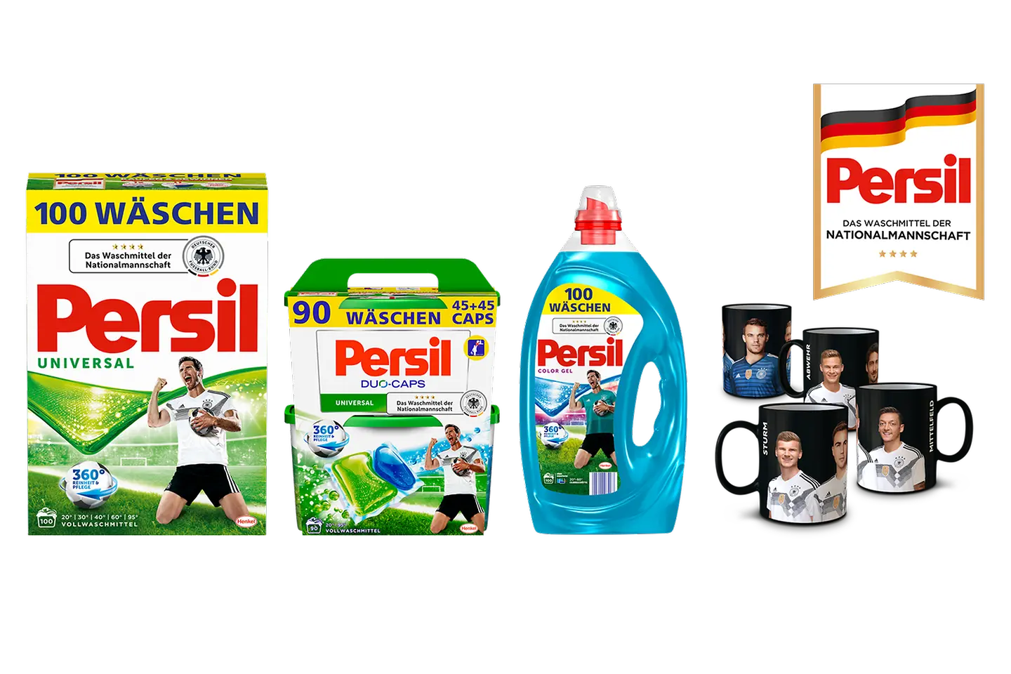 Persil – Das Waschmittel der Nationalmannschaft