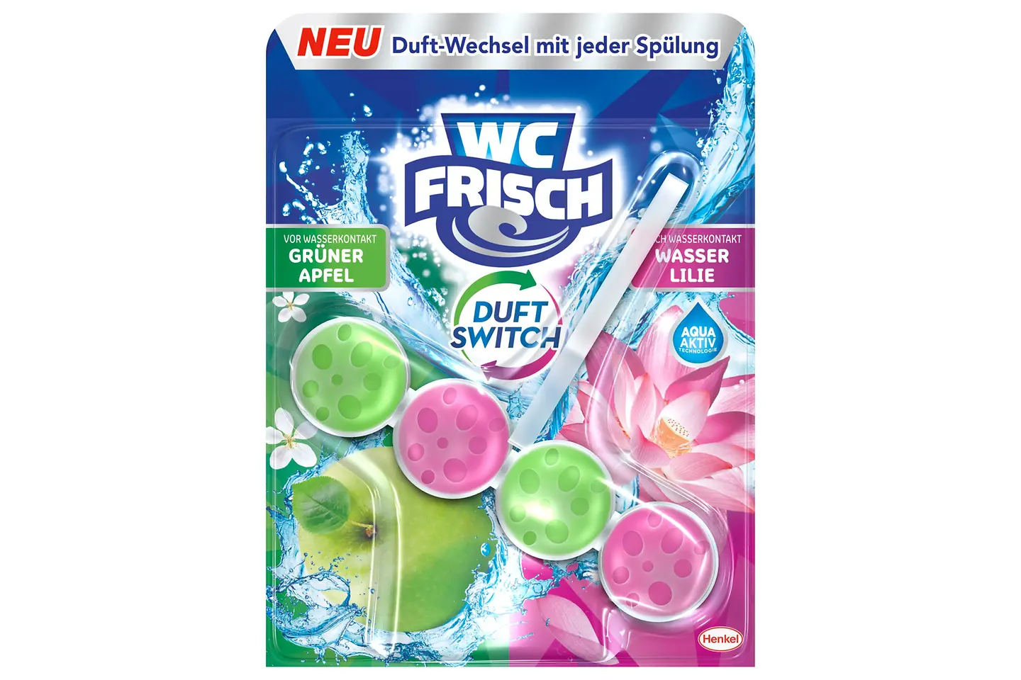WC Frisch Duft Switch-Gruener Apfel und Wasserlilie