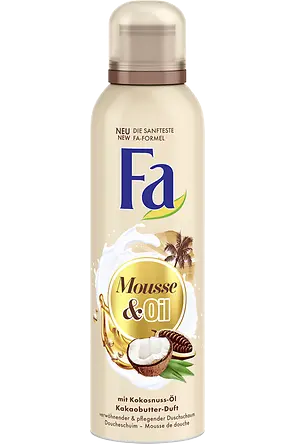 Fa Mousse & Oil Duschschaum mit Kokosnuss-Öl und Kakaobutter-Duft