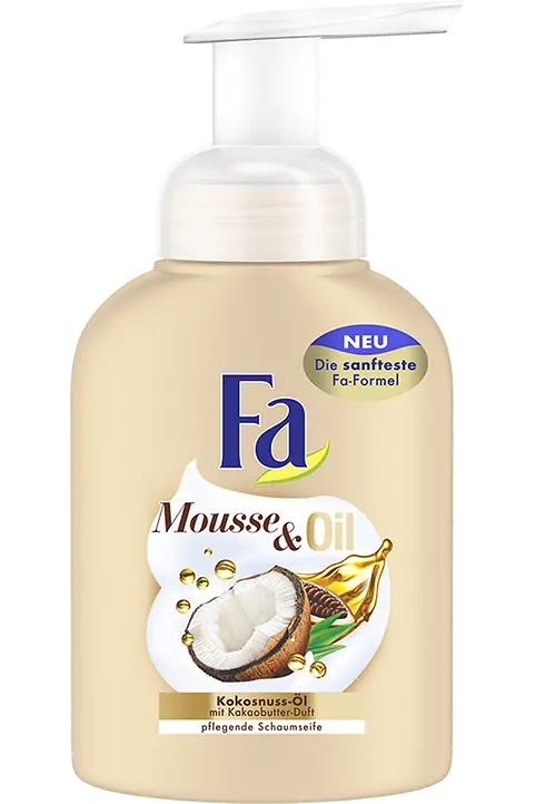 Fa Mousse & Oil Schaumseife Kokosnuss-Öl mit Kakaobutter-Duft