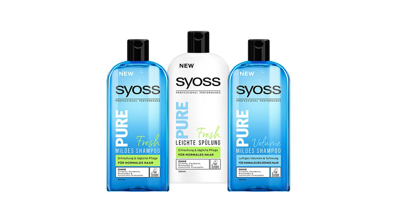 Syoss Pure: Die neue salon-schönes Haar eine milde Reinigung ohne Zusatzstoffe*