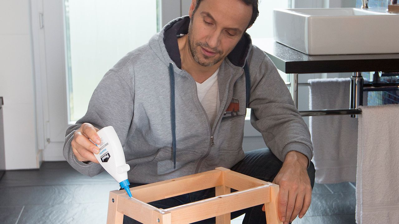 Sicherer Stand im Badezimmer