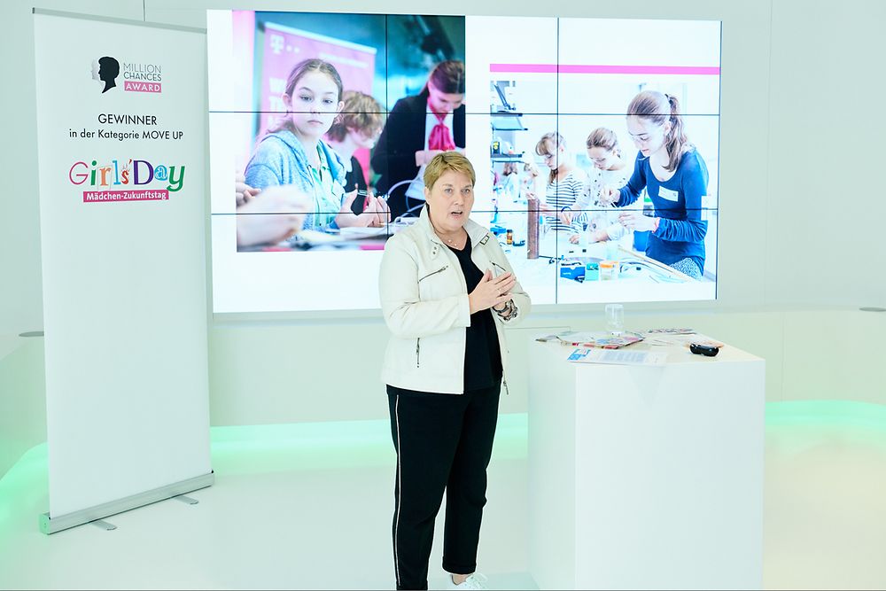 Elisabeth Schöppner, Projektleiterin Girls' Day, bei der Verleihung des Million Chances Awards 2018 