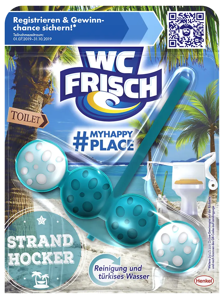 Die WC Frisch Limited Edition MyHappyPlace Strand Hocker.