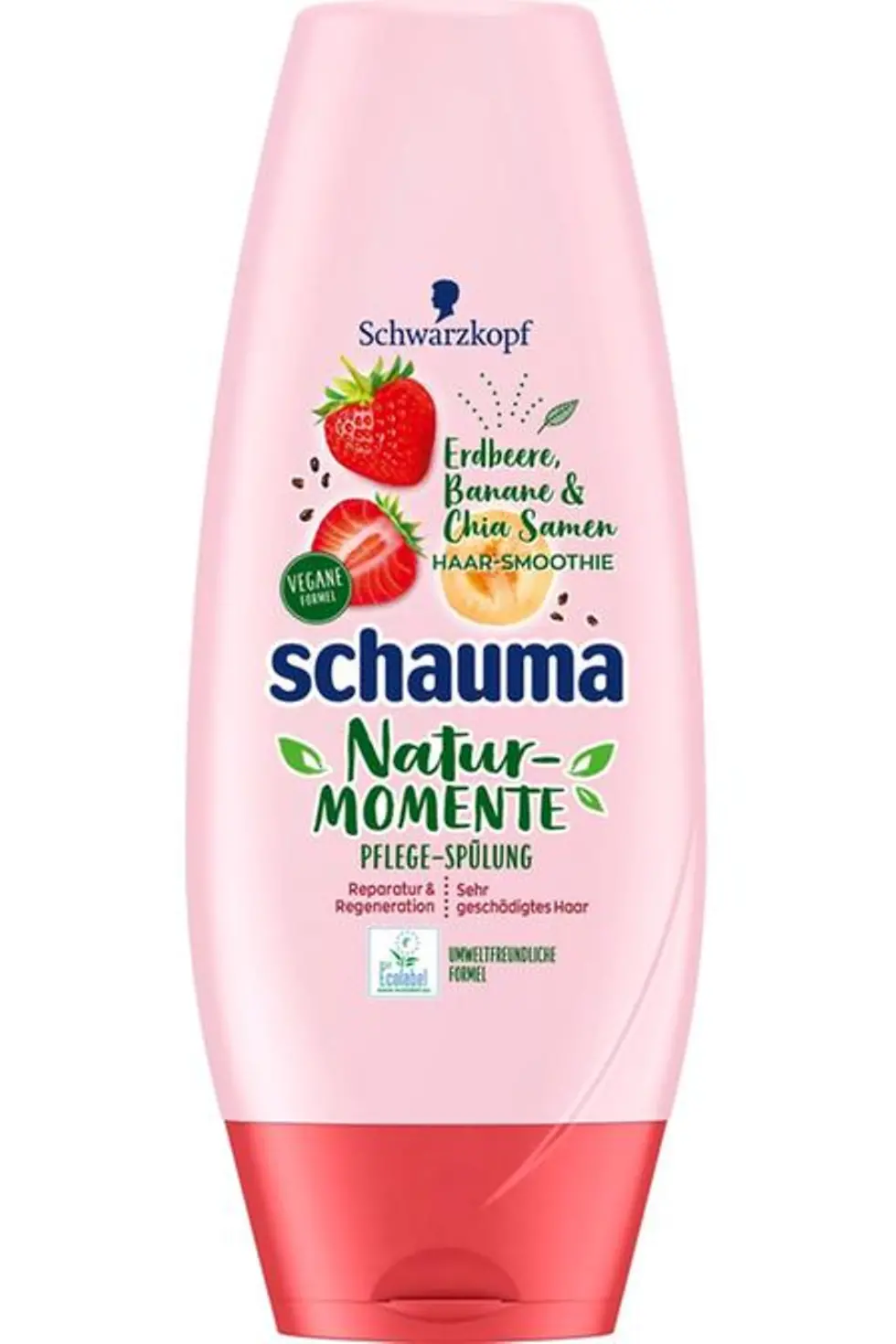 Schauma Natur-Momente Haar-Smoothie Erdbeere, Banane & Chia Samen Spülung