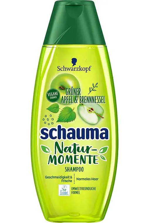 Schauma Natur-Momente Grüner Apfel & Brennnessel Shampoo