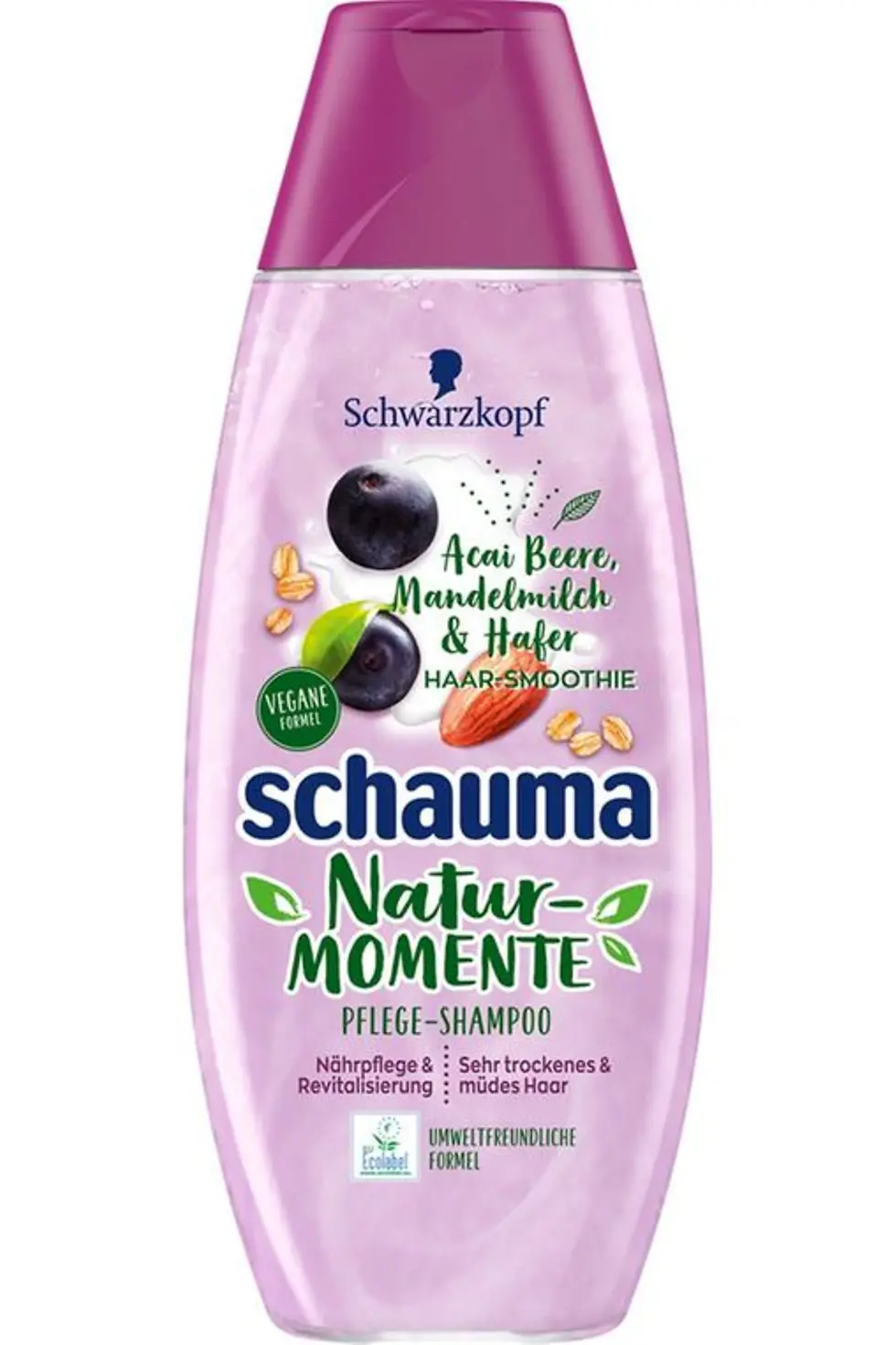 Schauma Natur-Momente Haar-Smoothie Acai Beere, Mandelmilch & Hafer Shampoo