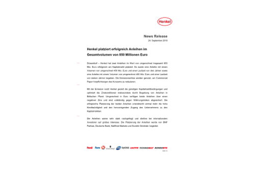 2019-09-24-News Release_Henkel_Anleihen_September_2019-pdf.pdfPreviewImage