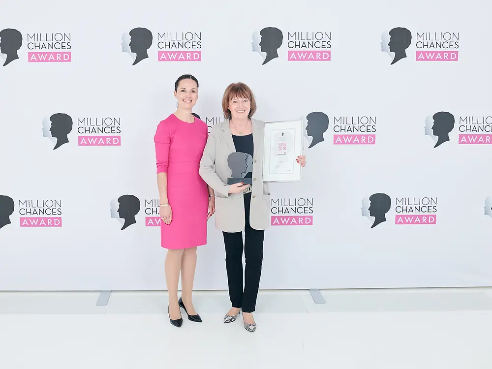 Schwarzkopf Million Chances Award 2019 - Saskia Sschmaus und Vera Falck (links)
