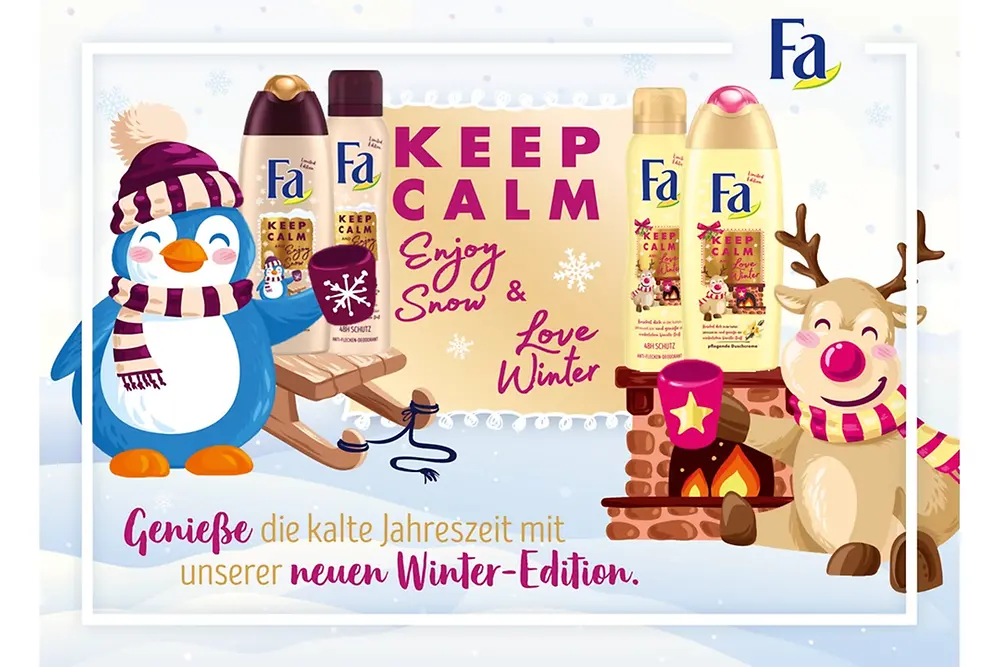 Fa Winter Limited Edition Keep Calm and Love Winter und Fa Keep Calm and Enjoy Snow