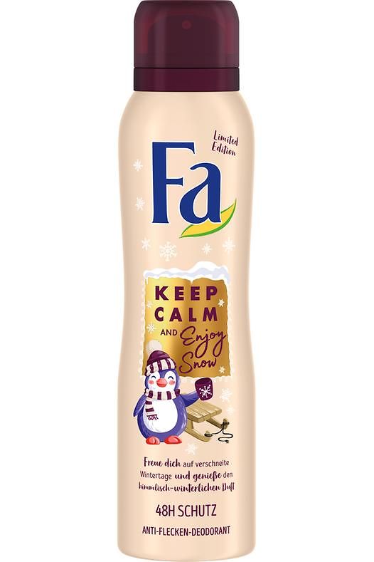 Fa Winter Limited Edition Keep Calm and Enjoy Snow Anti-Flecken-Deodorant